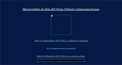 Desktop Screenshot of granorientelatinoamericano.org