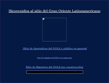 Tablet Screenshot of granorientelatinoamericano.org